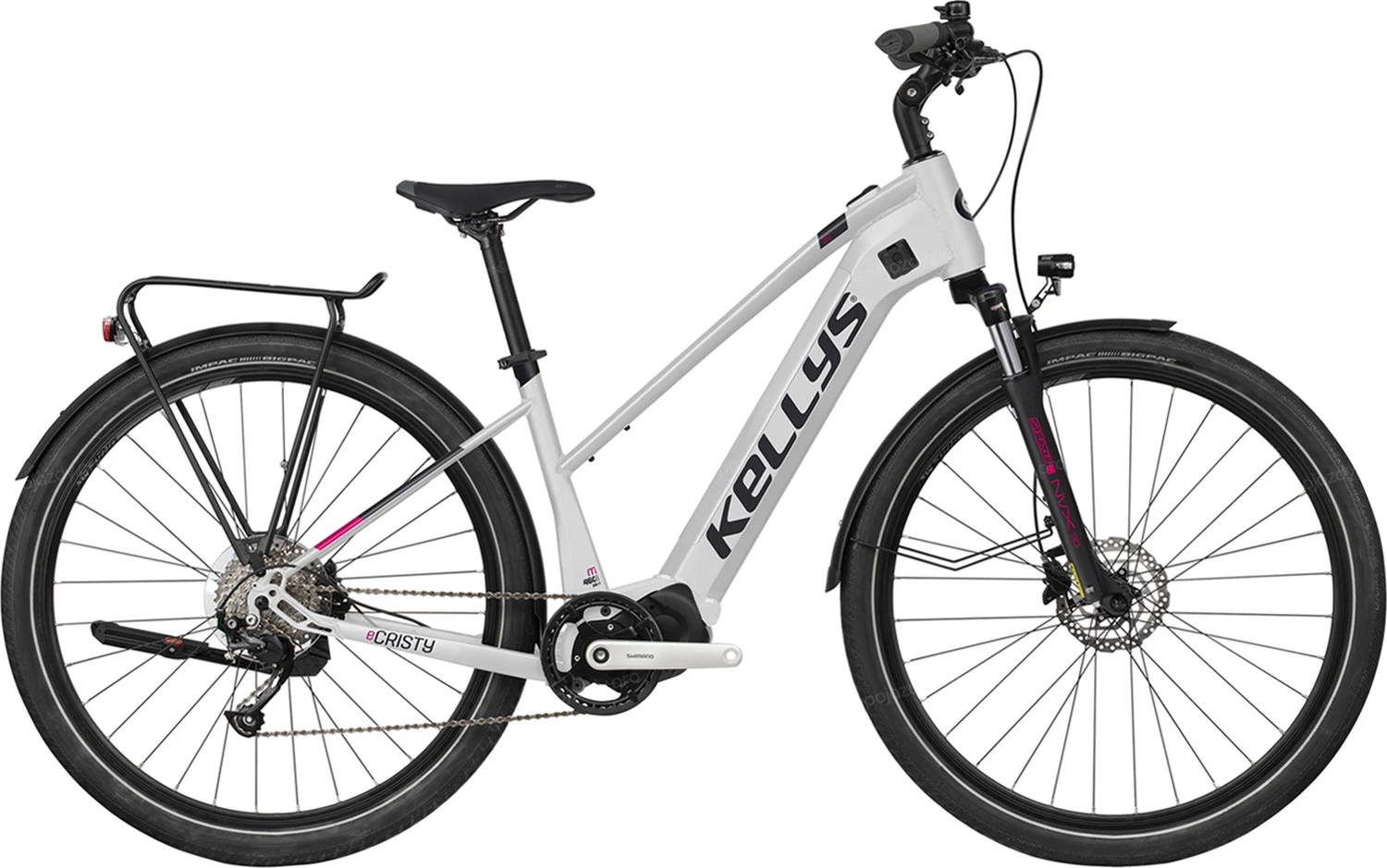 Elektryczny rower Kellys E-Cristy 30 White - rozmiar S