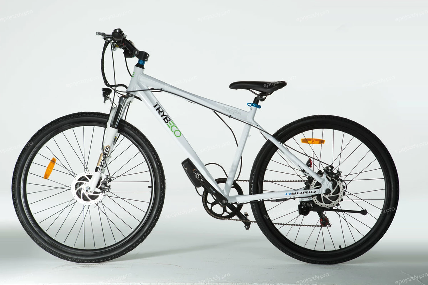 Elektryczny rower Trybeco Terra 26 - biały