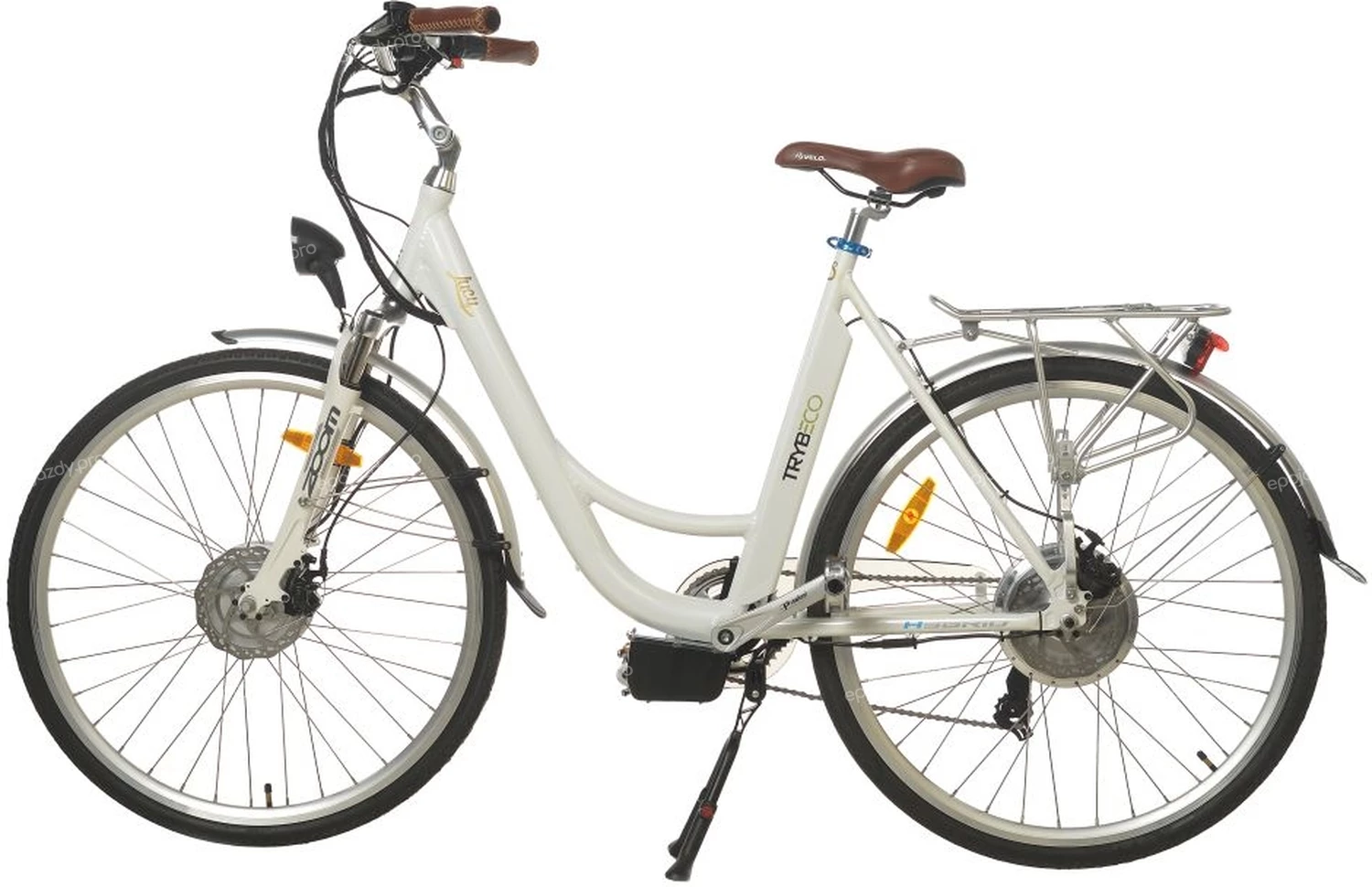 Elektryczny rower Trybeco Lucy 28 - biały
